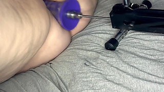 BBW Takes on Big Dildo