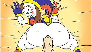 Ponmi Doggystyle Fucked (digital Circus) (no Sound) - Car Toon