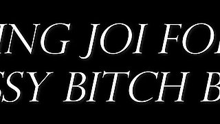 Humiliating JOI for a White Sissy Bitch Boi