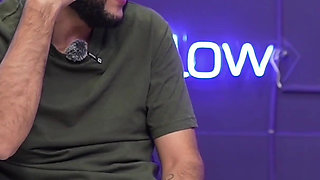 Uninhibited Podcast Assistant Surrenders Her Tight Pink Pussy Live on Air