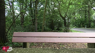 Hot Blonde Bitch Fucked Outdoors in a Car!!!