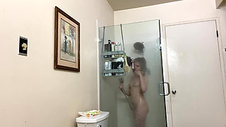 Blonde Gets Soapy & Horny in the Shower