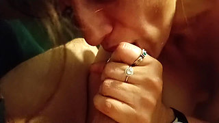 POV Blowjob with Pulsating Cum in Mouth and Swallow
