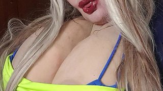 Sexy Susi as a stewaress with cup k tits