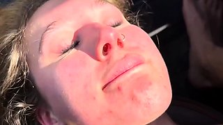 -OF-CherryLace- Hard- Rough Car Sex with The Flesh Mechanic