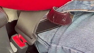 On the Highway I Make the Uber Driver Cum