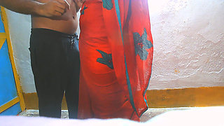 Busty Boobs Red Saree Sister in Law Fuck by Brother in Law