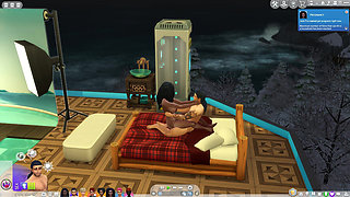 Sexy Sims in Hot in a mansion