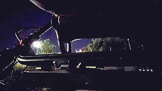 Pissing in public on my scooter