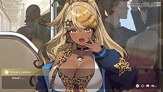 Game with Her Clitoris on the Bus  Vlover Game All Scenes