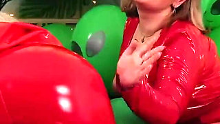 Compilation of Air Ballons Latex Fetish Video