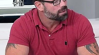 Her Stepdad Will Spend More Time with His Hot Teenager if She Sucks His Dick Better Than His Wife