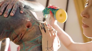 Extreme Anal Lesbian Squirting with Hot Tattooed Pornstars Anuskatzz Eden Ivy Lily Lu
