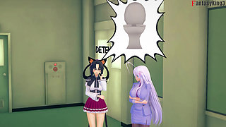 Rossweisse almost catch me fucking Akeno - DXD NTR Madness Series