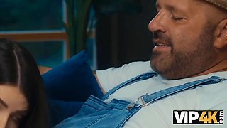 Vip4k. luxurious brunette just dreamed to help, but..