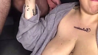 Handjob and blowjob of my wife