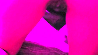 My stepsister wears a short skirt without panties I lift her up and fuck her on all fours while she moans