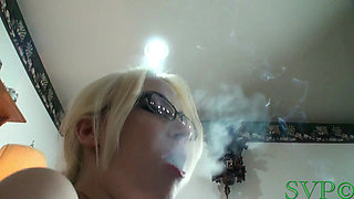 I Bust a Nut All Over My Stepsons Ex-girlfriend While She Smokes