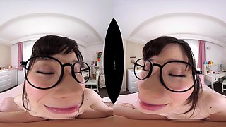 Japanese Student VR Glasses Ignites POV Passion Fire
