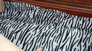 Homemade Masturbation in Front of the Mirror Without Taking off Her Panties