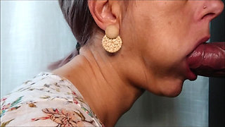 Close Up Glory Hole Cum Swallow