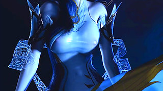 Goddess of the Pixel Realm: Curves Unchained - 3D Animation Hentai