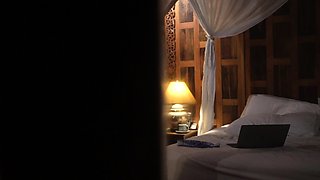 Blonde natural big titted babe drilled rough