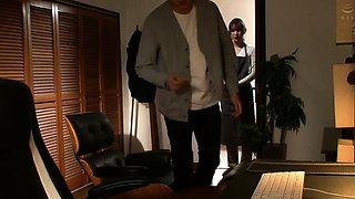 Double handjob in young on old amateur clip