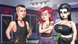 College girls with cartoon tits and wild peep shows