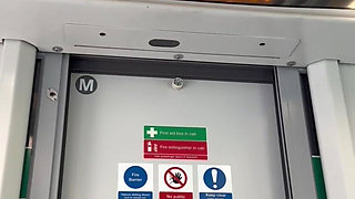 Fucking My Busty Girlfriend on the Train We Get Caught by a Passenger- Yasmina Khan