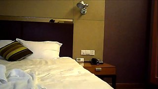 Schoolgirl brunette doggystyle and blowjob