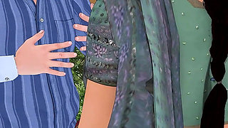 Horny Desi Indian Bhabhi: Hardcore Outdoor Secret Sex with Boyfriend in the Forest English Subtitles