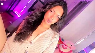Very Hot Amateur French Teen couple tit fuck on Webcam