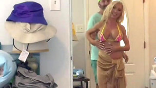 MILF Mandy Monroe Picks up Beach Local on Vacation