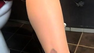 Big Tits Tranny Strokes her Big Cock