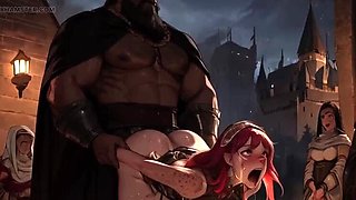 Spicy Toons: African Warrior BBC Rough Fucks & Creampie in European Street Sex