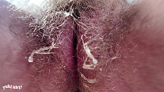 POV: I Squirt You in the Face - Squirting, Hairy, Femdom, Facesitting