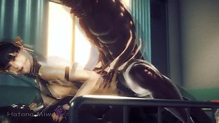 Hatano Miwa Intense Double Penetration: Two Big Cocks Pounding Her Juicy Booty in Rough Anal Sex