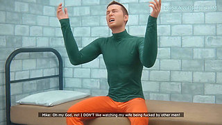 Cheating Wife Paid with her Body to get her Husband Out of Prison (Realistic Sexgame)