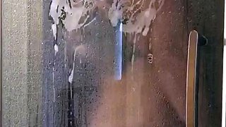 Amateur redhead shaves and masturbates