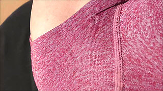 POV Handjob Cumshot After Finger Fucking & Exercise Outdoors