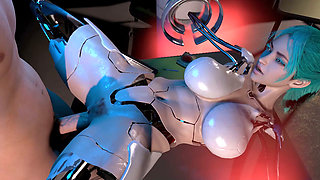 Testing the Pussy of a Half Assembled Sex Robot Girl