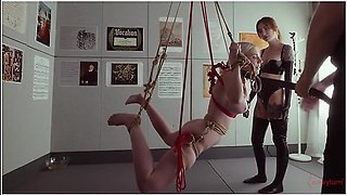 Cock-sucking, Ass Eating Bondage Puppet Rebel Rhyder Used And Spanked By Charlotte Sartre And Docc