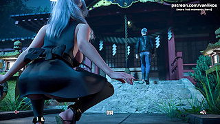 Big Tits MILF Rides A Boy's Cock And Gets Creampied - FreshWomen (Julia in Japan DLC) - Taboo Hentai Game