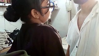 Indian desi stepdaughter-in-law gets romantic with her father figure in Hindi audio