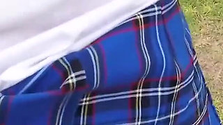 Dirty teacher - My student is alone in the park and I take her to my house