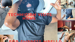 Technician Visits Home of Imperatriz Mbella and Is Surprised
