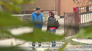 Czech experiment 7: anonymous sex with a hot redhead