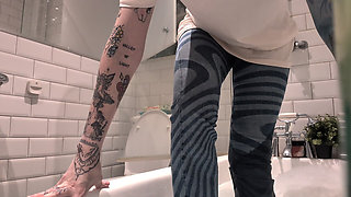 Soaked & Surprised: My First Clothed Bath