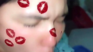 Deep-throating on Snapchat